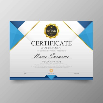 Print Professional Certificates