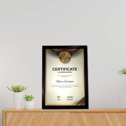 Framed Certificates